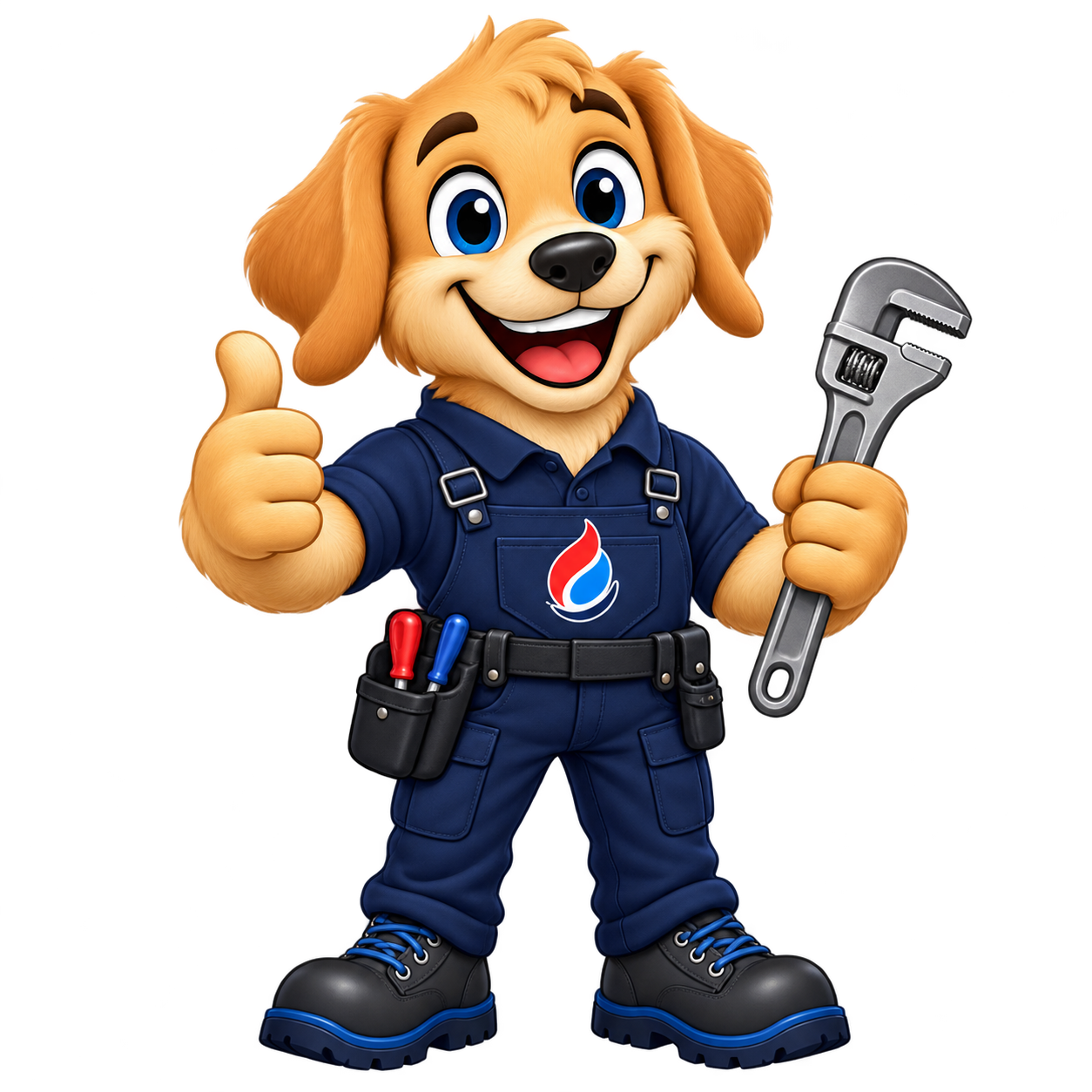 Blackpool, Wyre & Fylde | Heat4orce The friendly Heat4orce plumbing dog