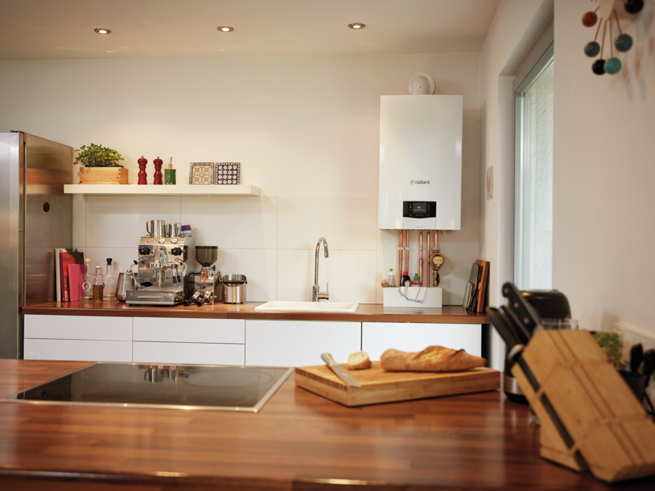 Vaillant boiler in a modern kitchen